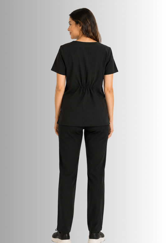 Uniforme para Mujer Negro con Spandex, Antifluido, Anticloro | SOZU
