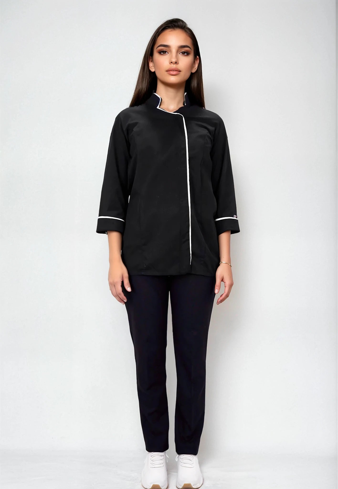 Uniforme de Chef para Mujer con Chaquetín de Zipper | SOZU