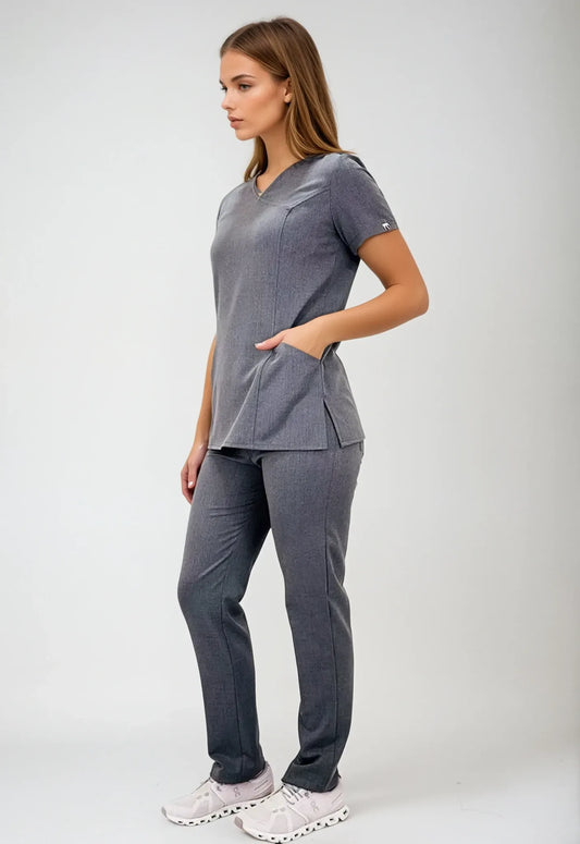 Uniforme Gris para Mujer con Spandex | SOZU