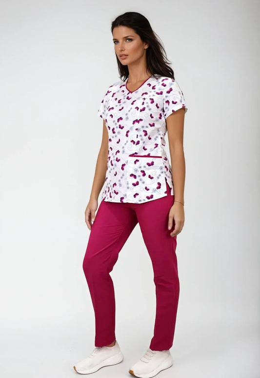 Uniforme Antifluido y Anticloro con mariposas para Mujer | SOZU