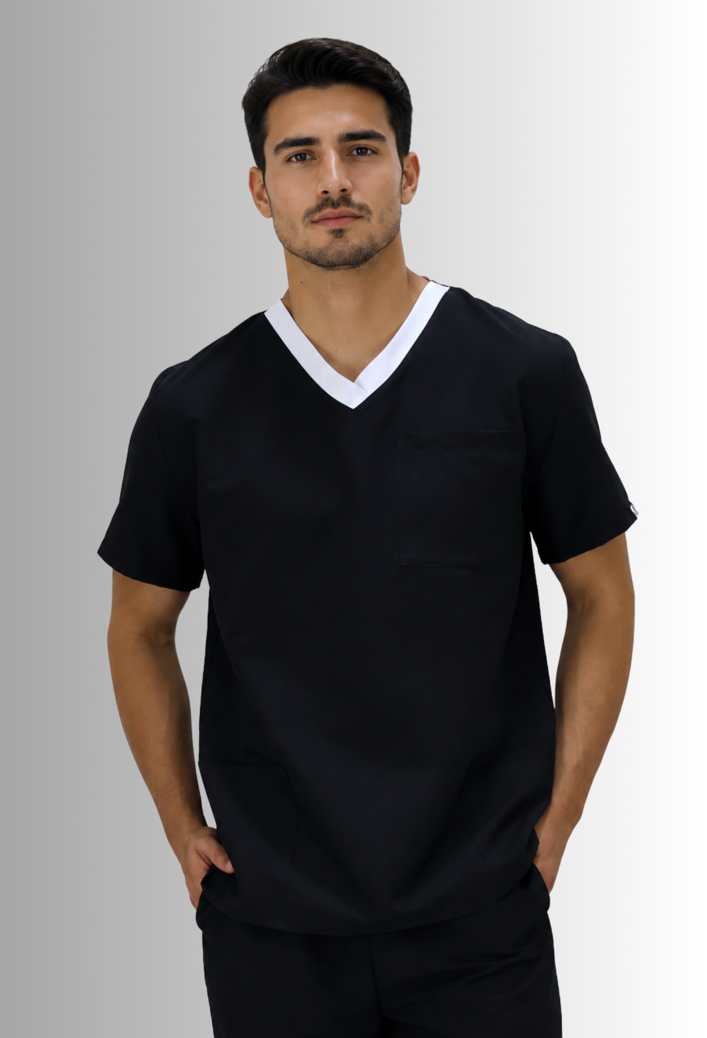 Uniforme para Hombre Antifluido, Anticloro y Spandex con Bies | SOZU