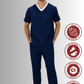 Uniforme para Hombre Antifluido, Anticloro y Spandex con Bies | SOZU