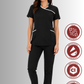 Uniforme para Mujer Antifluidos, Anticloro y Spandex con Cuello Mao  | SOZU
