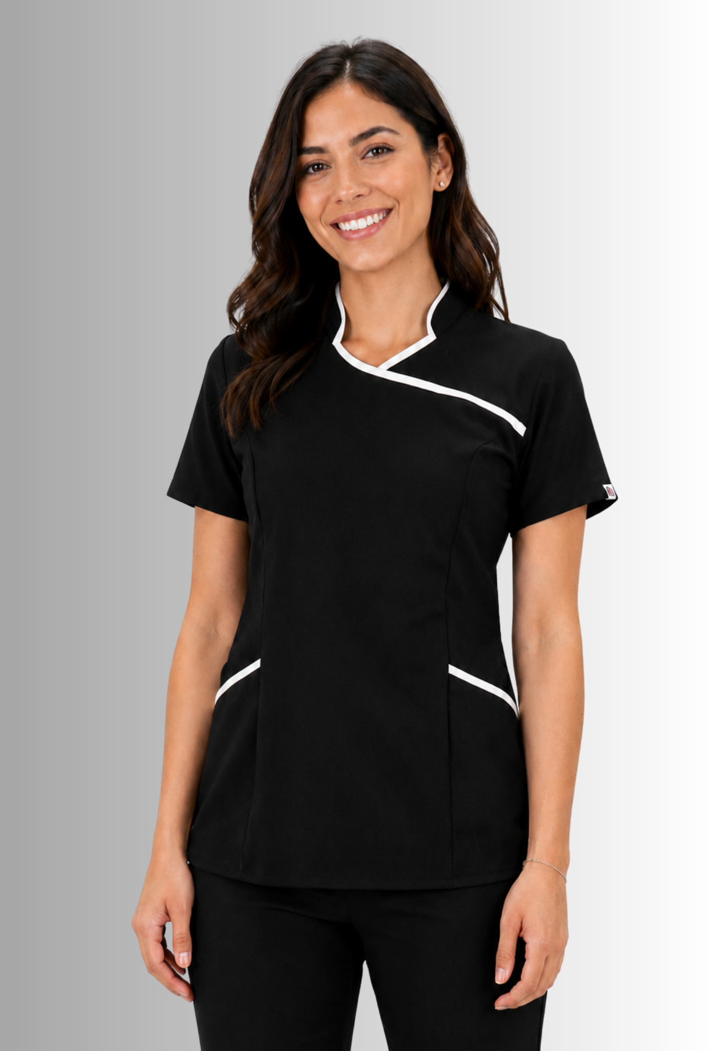 Uniforme para Mujer Antifluidos, Anticloro y Spandex con Cuello Mao  | SOZU