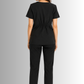 Uniforme para Mujer Negro con Spandex, Antifluido, Anticloro | SOZU