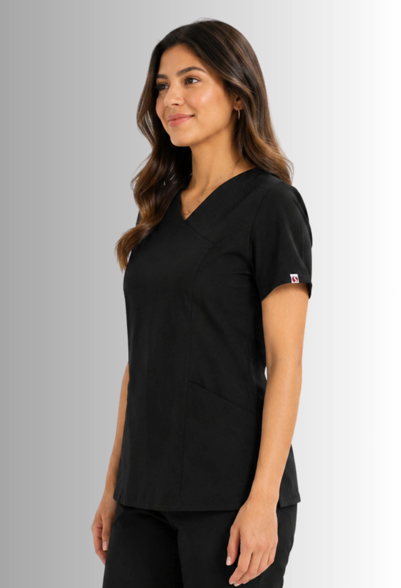 Uniforme para Mujer Negro con Spandex, Antifluido, Anticloro | SOZU