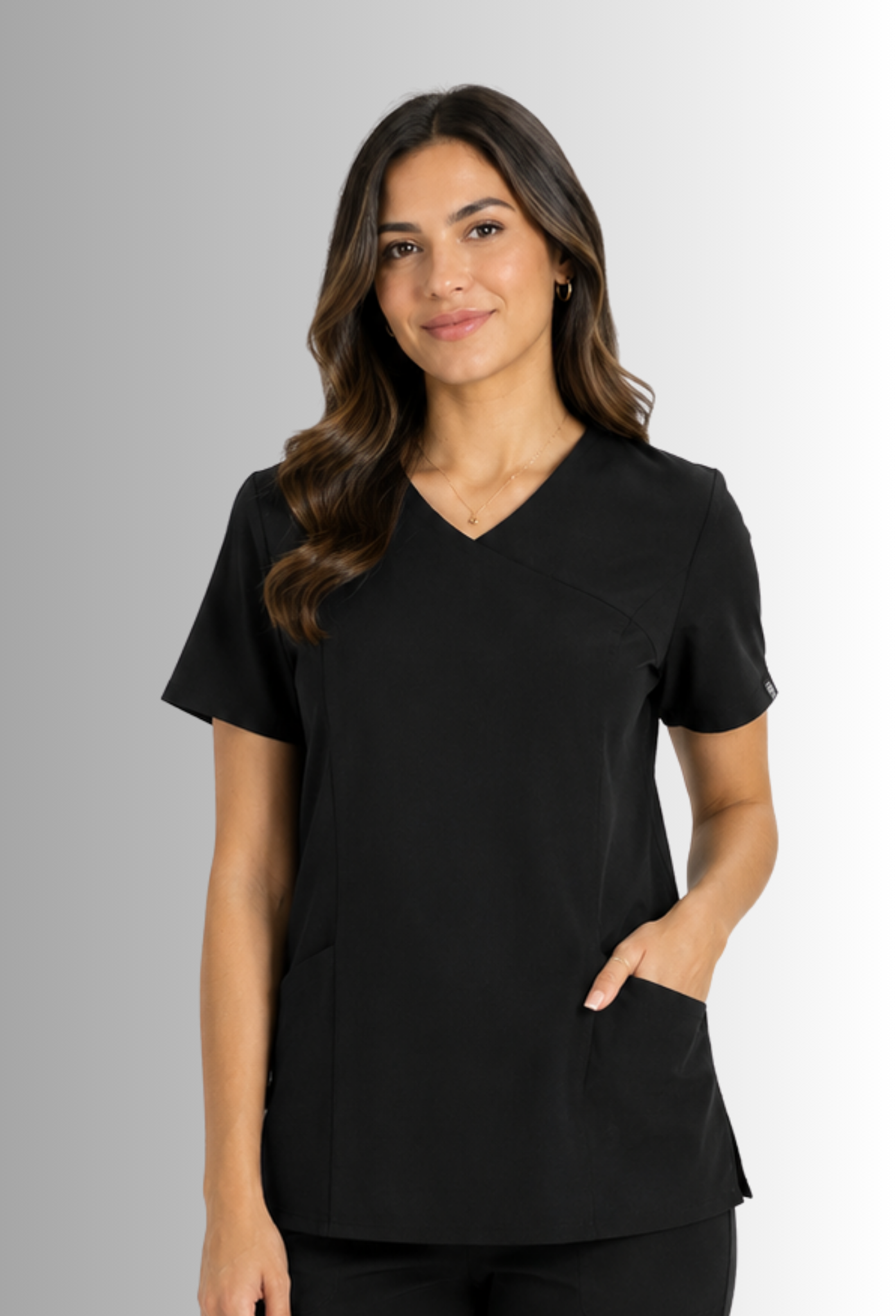 Uniforme para Mujer Negro con Spandex, Antifluido, Anticloro | SOZU