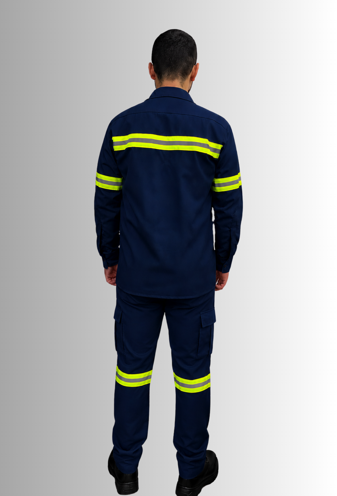 Uniforme de Mantenimiento Manga Larga Con Franjas de Seguridad Hombre | SOZU
