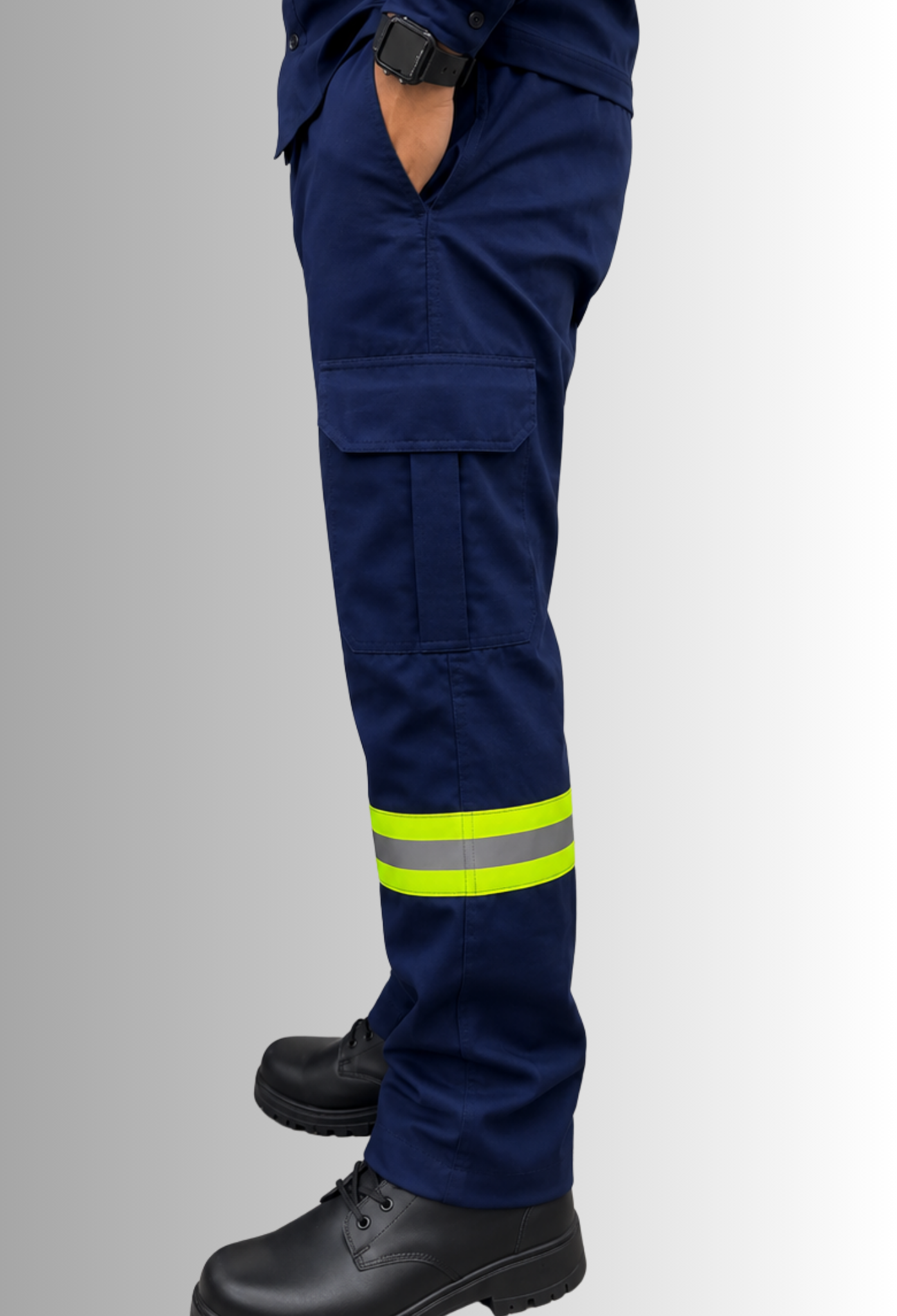Uniforme de Mantenimiento Manga Larga Con Franjas de Seguridad Hombre | SOZU