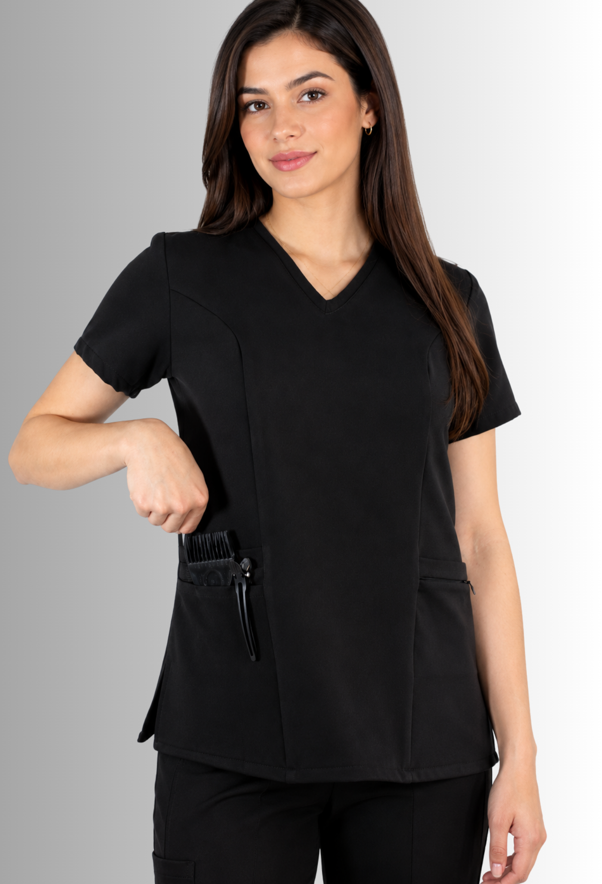Filipina de Estética Antifluido con Spandex y bolsas | SOZU