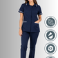 Uniforme de Chaquetín para Mujer Antifluidos y Anticloro con Spandex | SOZU