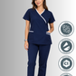 Uniforme para Mujer Spandex, Antifluido y Anticloro Azul Marino | SOZU