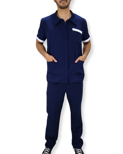 Uniforme de Limpieza para Hombre Cloro Resistente, Antifluido y Spandex| SOZU