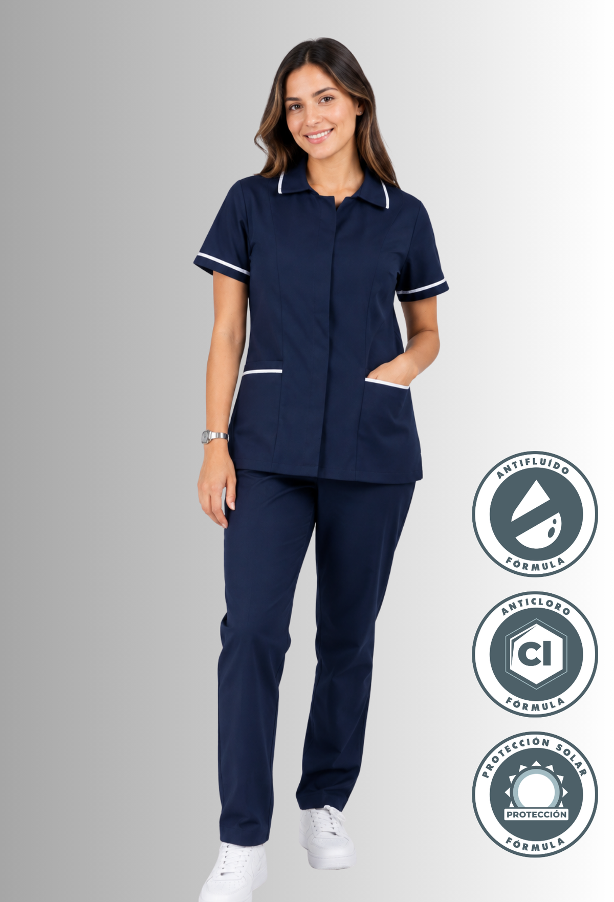Uniforme Antifluido y Anticloro para Mujer | SOZU