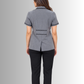 Uniforme de Chaquetín para Limpieza Gris Mujer con Spandex | SOZU