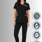 Uniforme para Mujer Antifluidos, Anticloro y Spandex con Cuello Mao  | SOZU