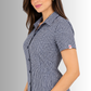 Camisa Antimanchas para Mujer Manga Corta de Cuadros | SOZU