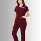 Uniforme para Mujer color Vino con Spandex | SOZU