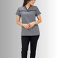 Uniforme de Limpieza con Filipina Gris para Mujer con Spandex | SOZU