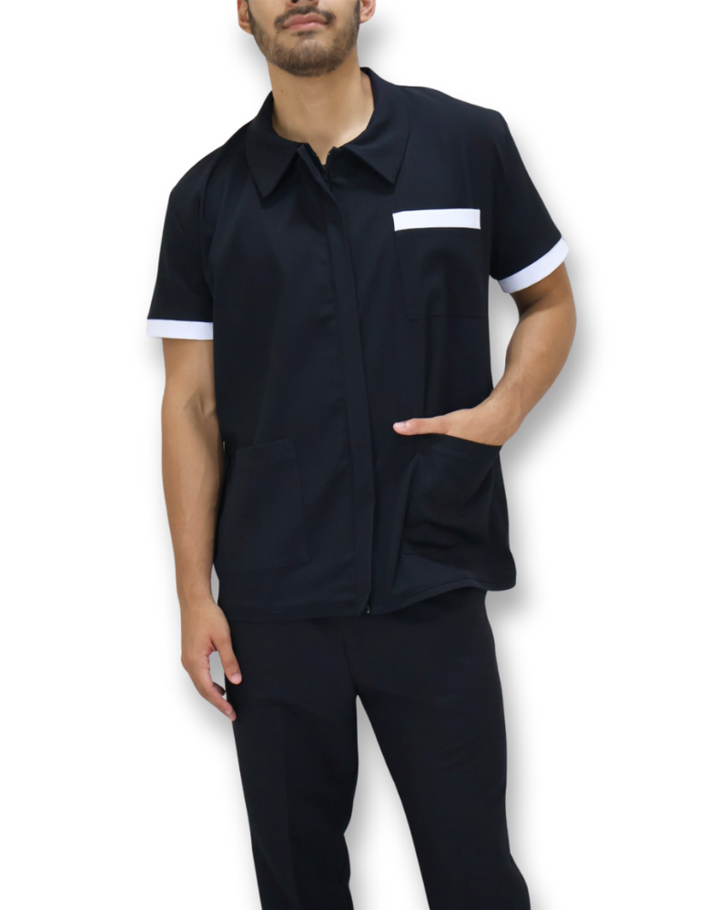 Uniforme de Limpieza para Hombre Cloro Resistente, Antifluido y Spandex| SOZU