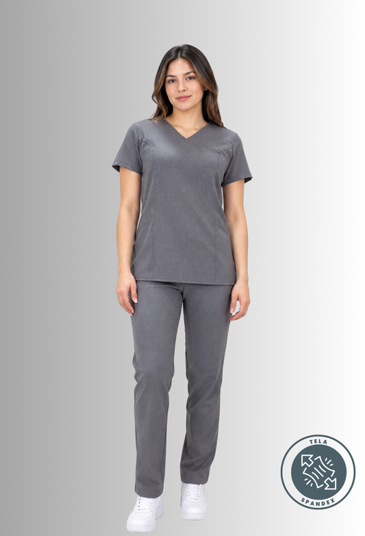 Uniforme Gris para Mujer con Spandex | SOZU