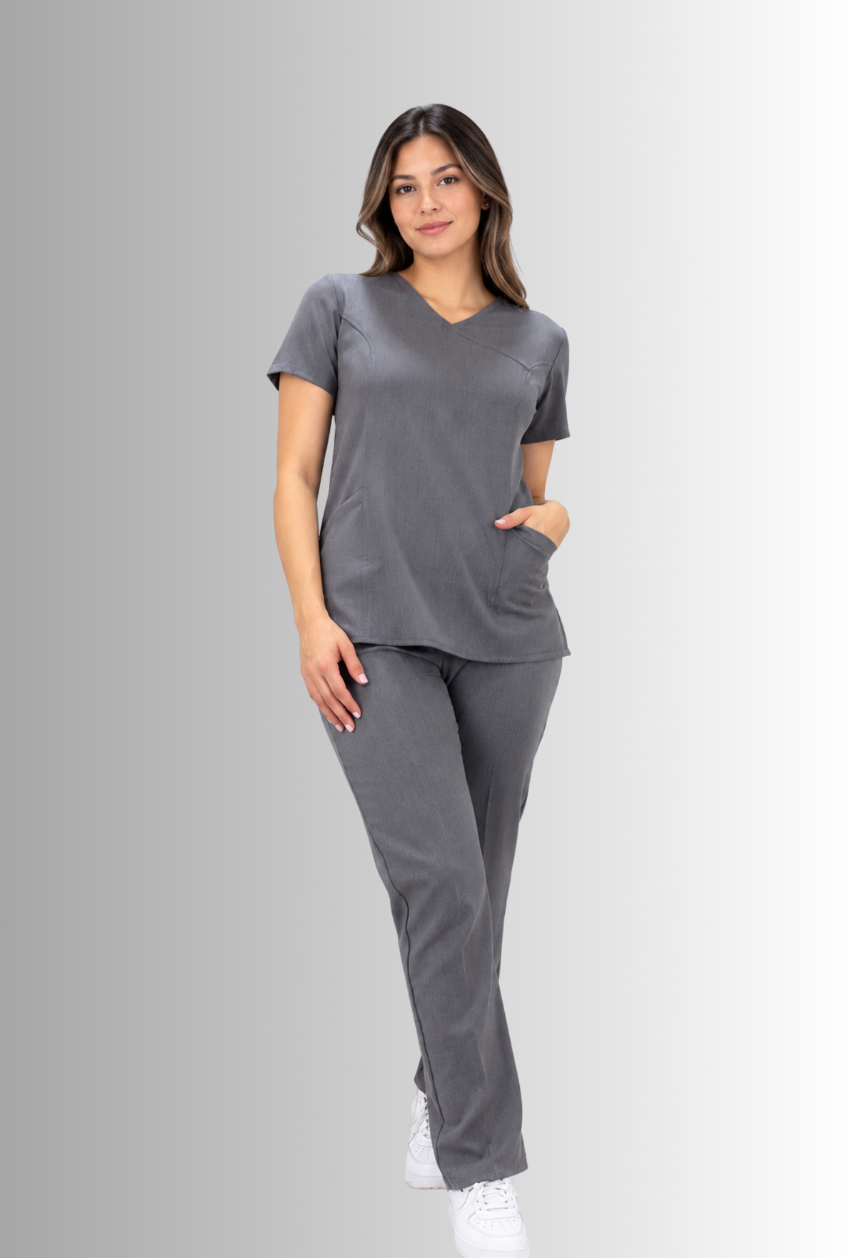 Uniforme Gris para Mujer con Spandex | SOZU