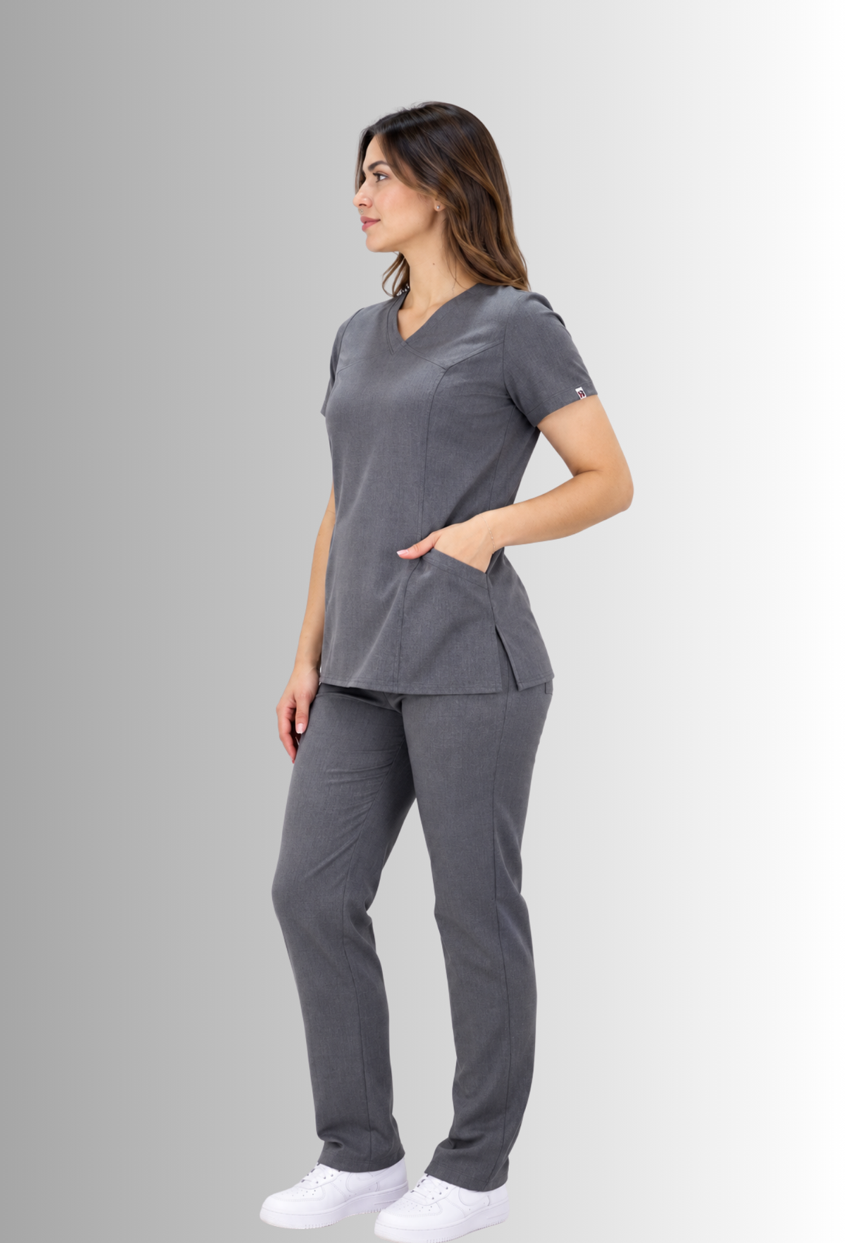 Uniforme Gris para Mujer con Spandex | SOZU