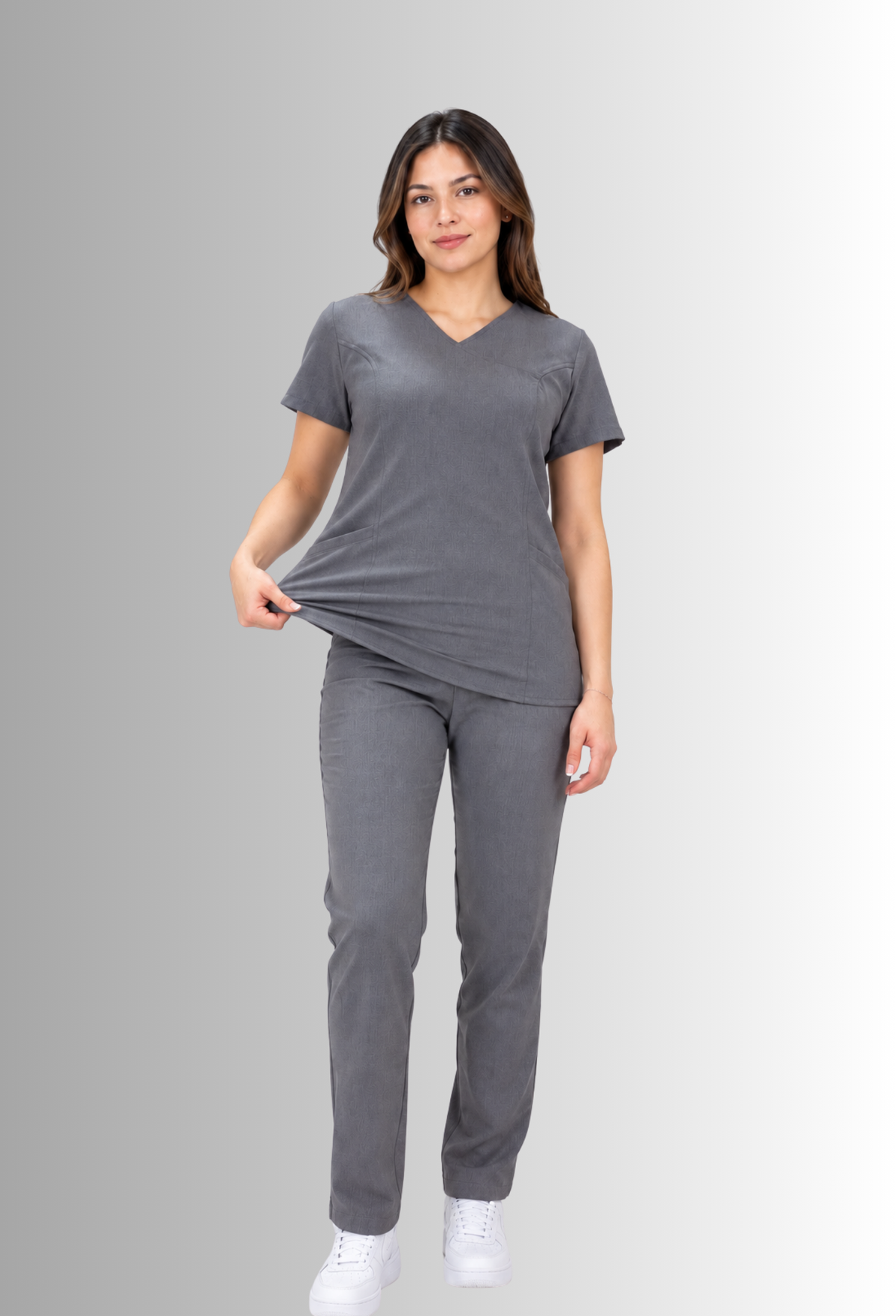 Uniforme Gris para Mujer con Spandex | SOZU