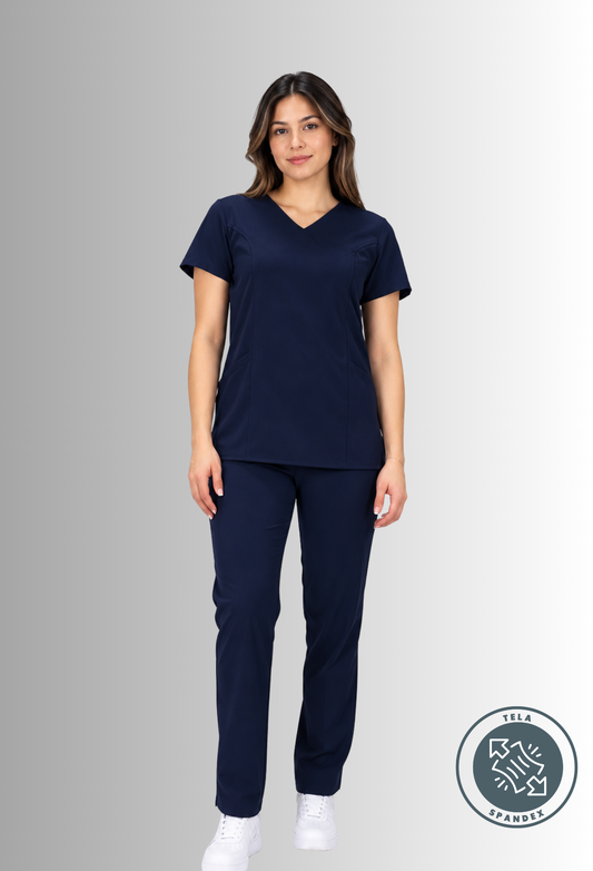 Uniforme Spandex Azul Marino para Mujer | SOZU