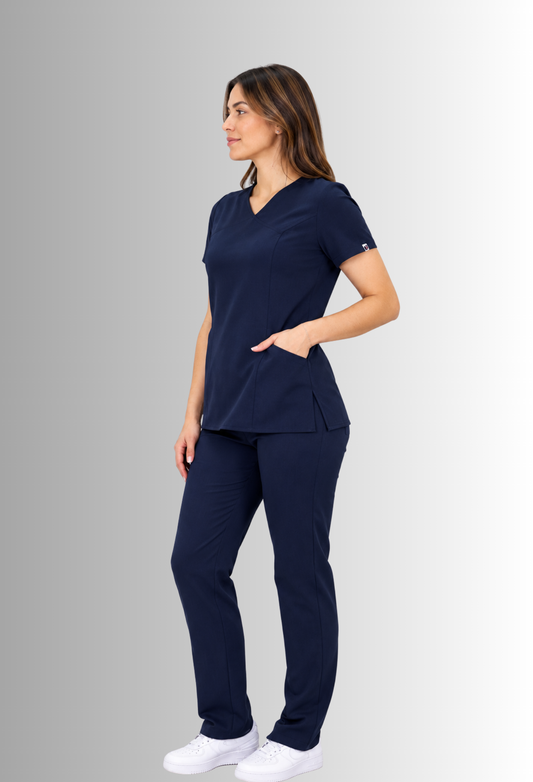 Uniforme Spandex Azul Marino para Mujer | SOZU