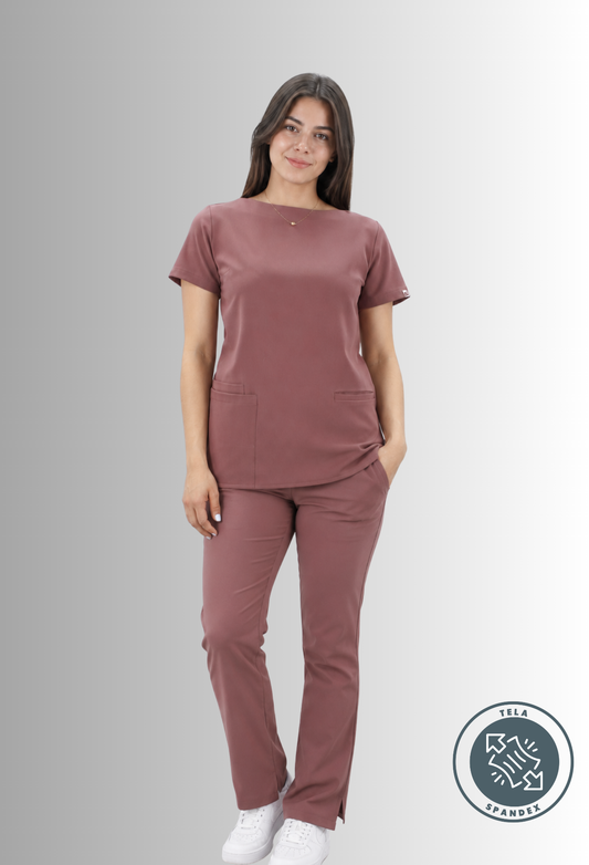 Uniforme Spandex Rosa Palo para Mujer | SOZU