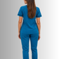 Uniforme Azul para Mujer con Spandex y bies | SOZU