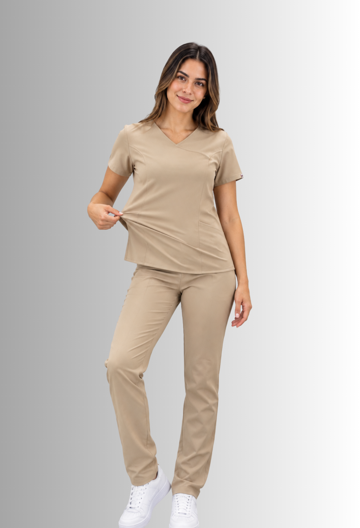 Uniforme para Mujer Beige con Spandex | SOZU