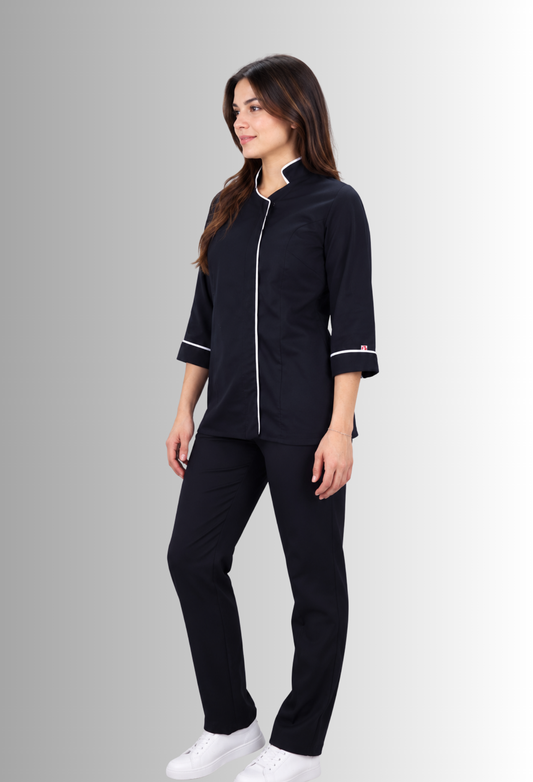 Uniforme de Chef para Mujer con Chaquetín de Zipper | SOZU
