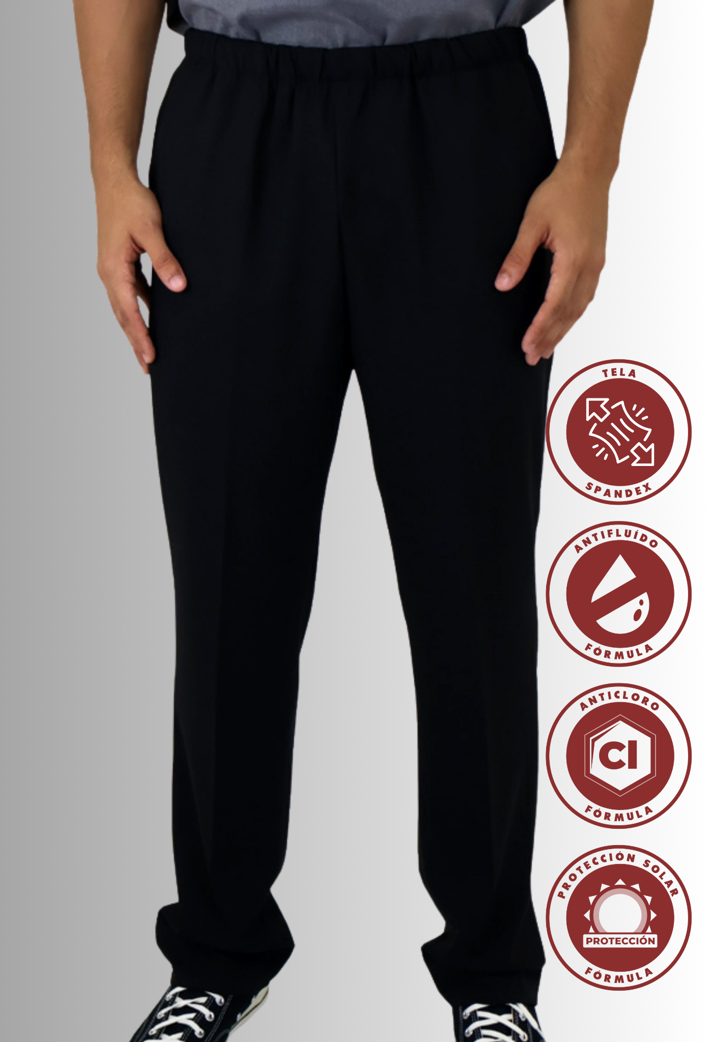 Pantalón para Hombre Antifluido, Anticloro y Spandex | SOZU