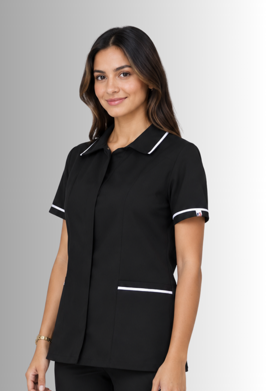 Chaquetín Spandex para Servicio de Limpieza para Mujer | SOZU