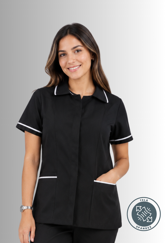 Chaquetín Spandex para Servicio de Limpieza para Mujer | SOZU