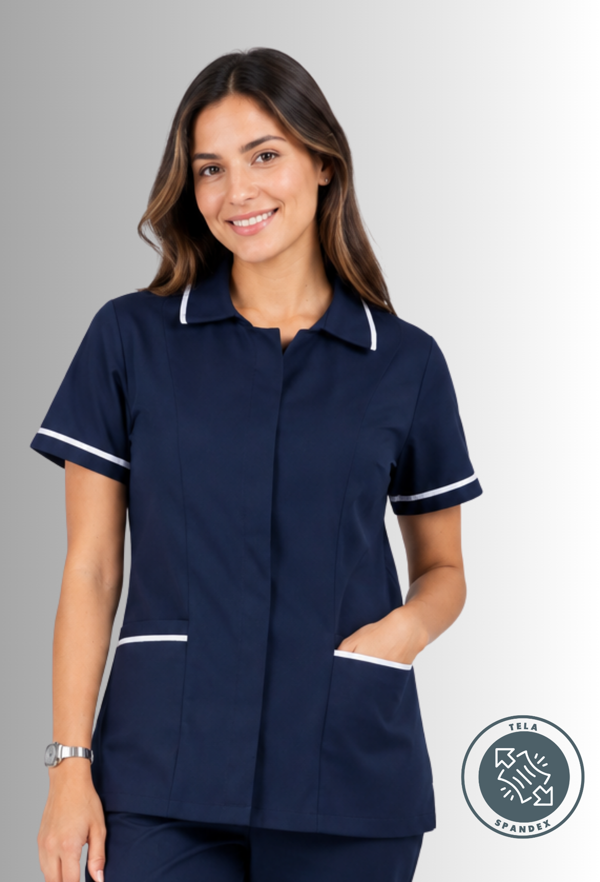 Chaquetín Spandex para Servicio de Limpieza para Mujer | SOZU