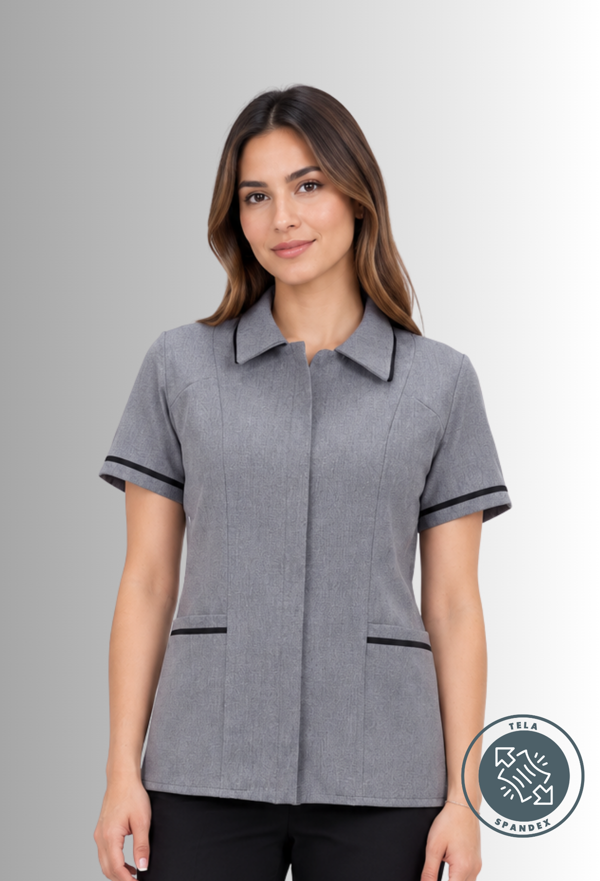Chaquetín Spandex para Servicio de Limpieza para Mujer | SOZU