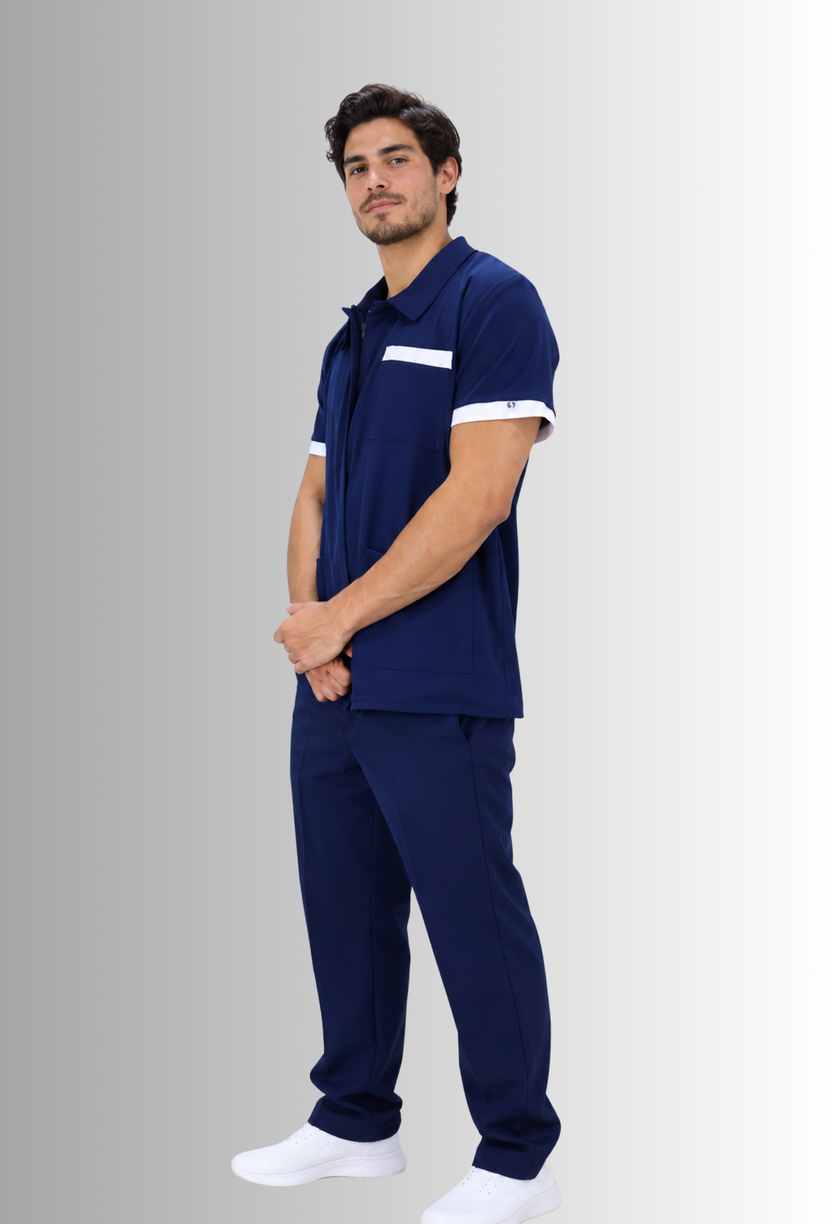 Uniforme de Limpieza para Hombre Cloro Resistente, Antifluido y Spandex| SOZU