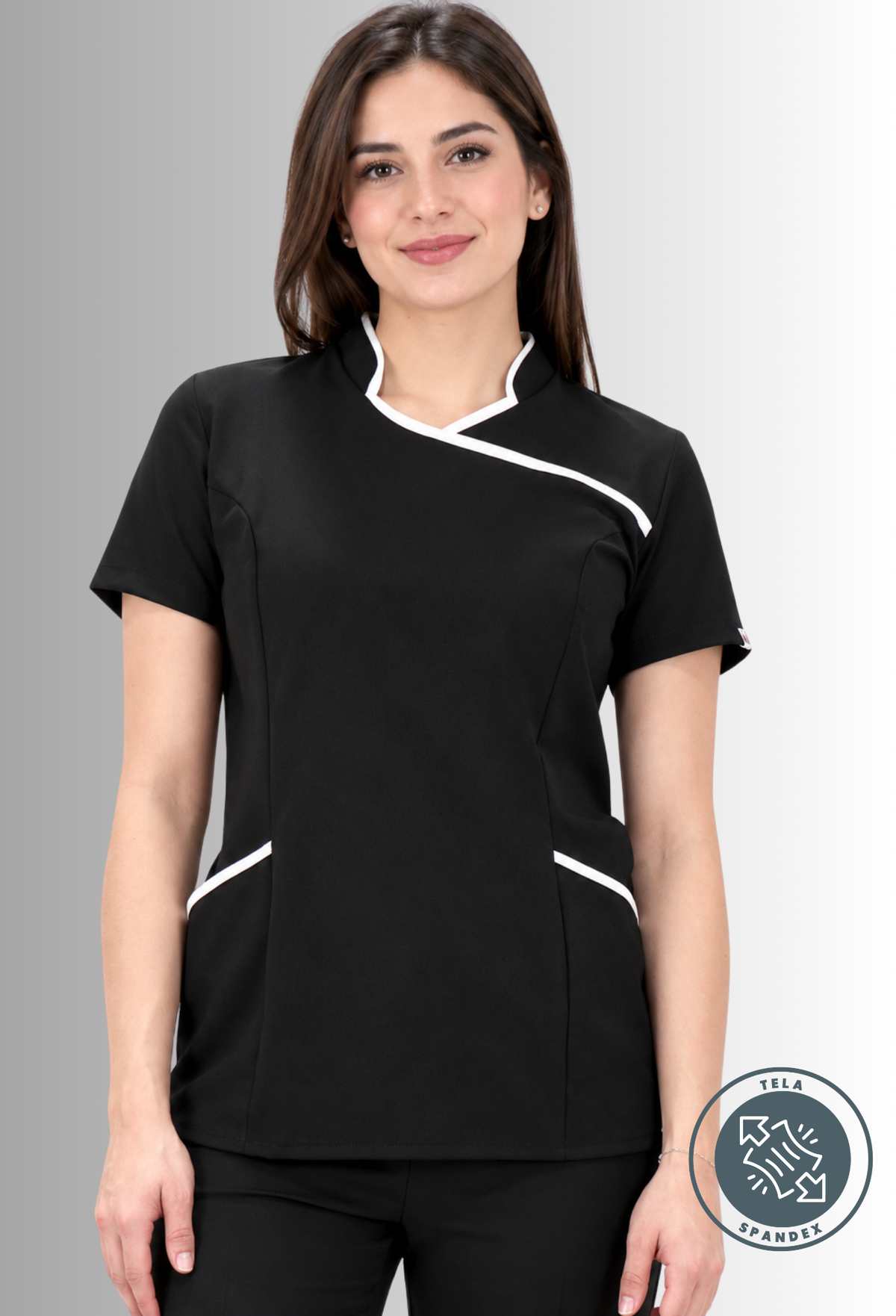 Filipina para Mujer Cuello Mao con Spandex | SOZU