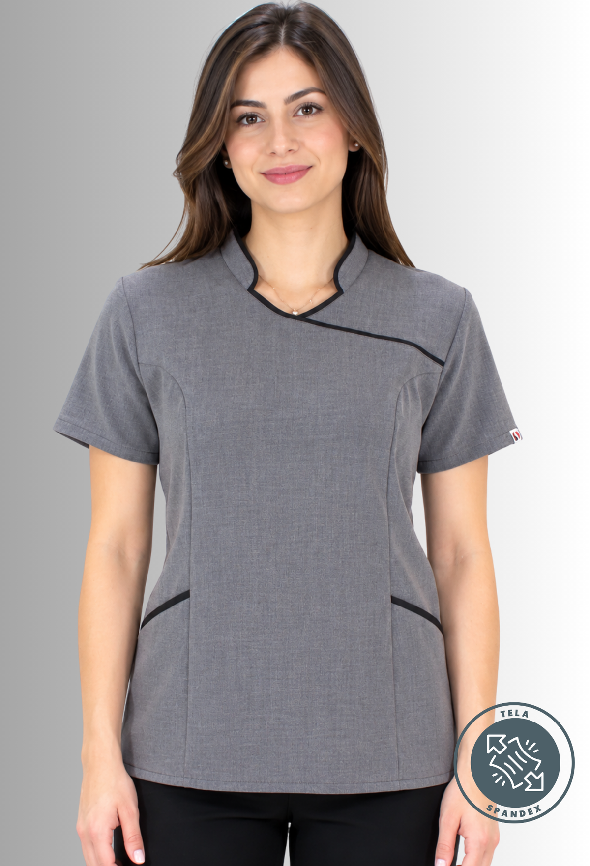 Filipina para Mujer Cuello Mao con Spandex | SOZU