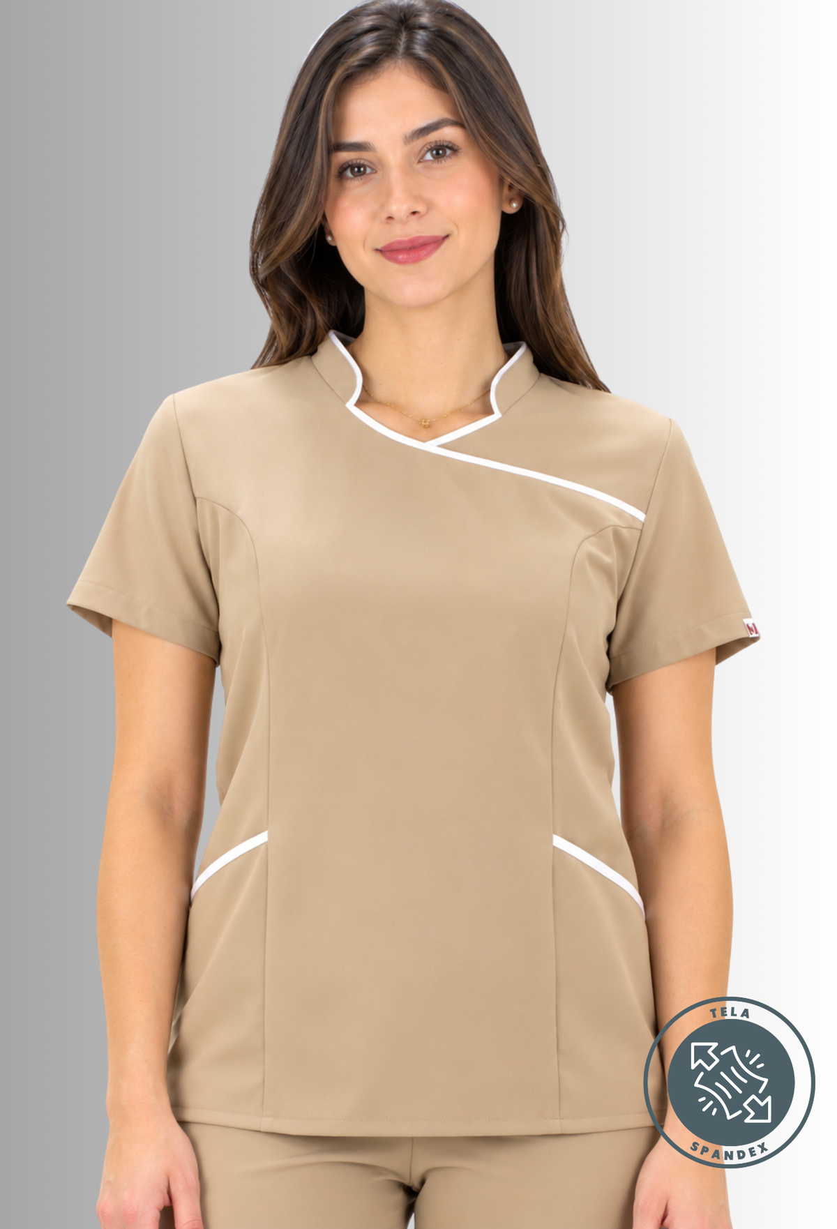 Filipina para Mujer Cuello Mao con Spandex | SOZU