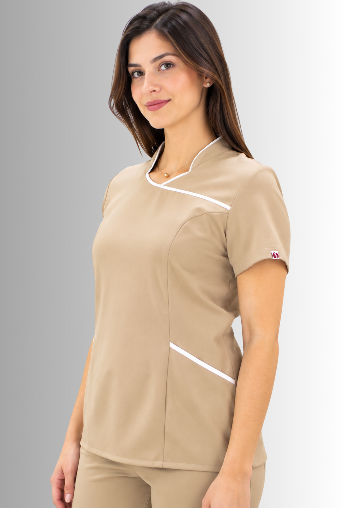 Filipina para Mujer Cuello Mao con Spandex | SOZU