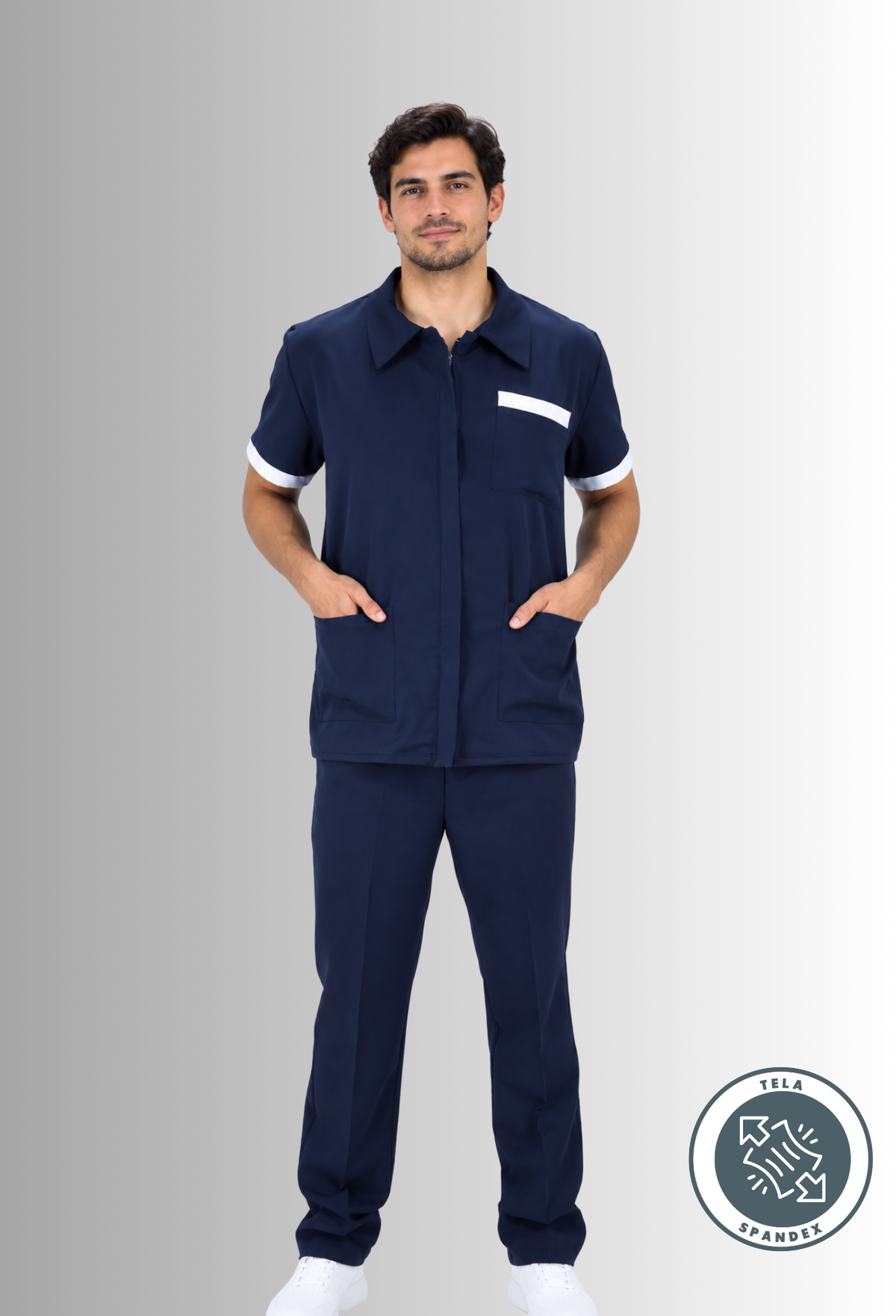 Uniforme de Limpieza para Hombre de Chaquetín con Spandex | SOZU