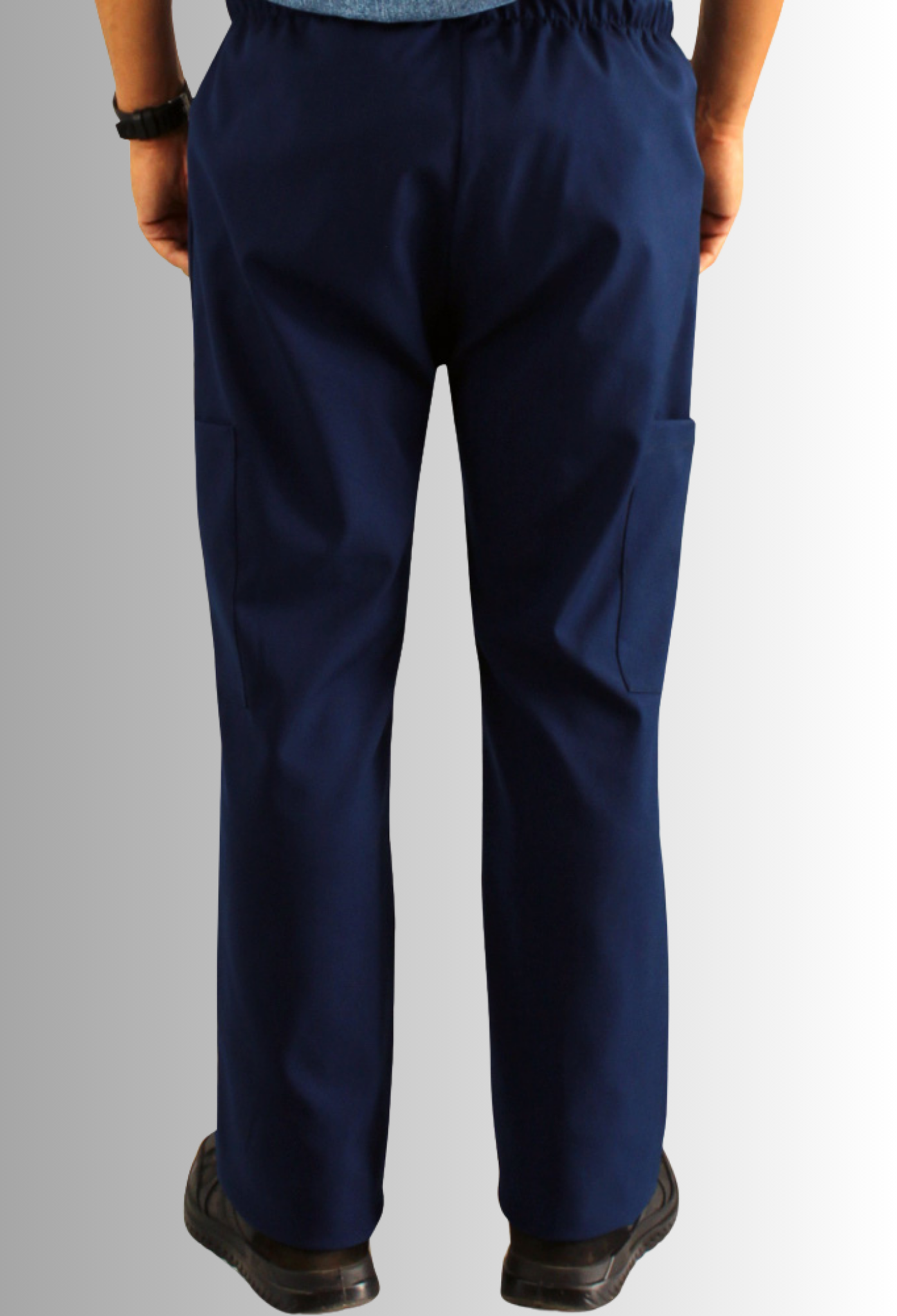 Pantalón Cargo Azul Antifluidos y Anticloro con Spandex para Hombre | SOZU