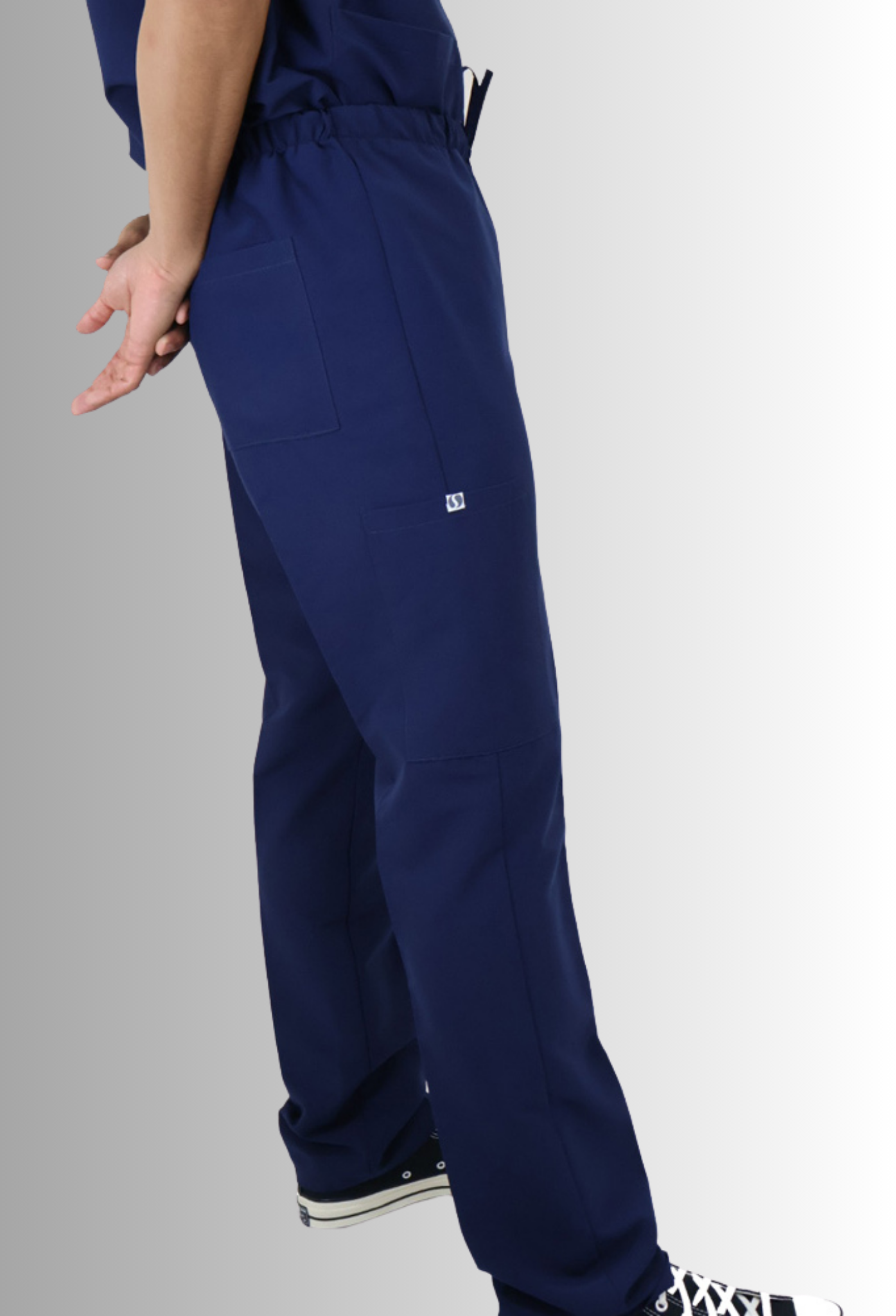 Pantalón Cargo Azul Antifluidos y Anticloro con Spandex para Hombre | SOZU
