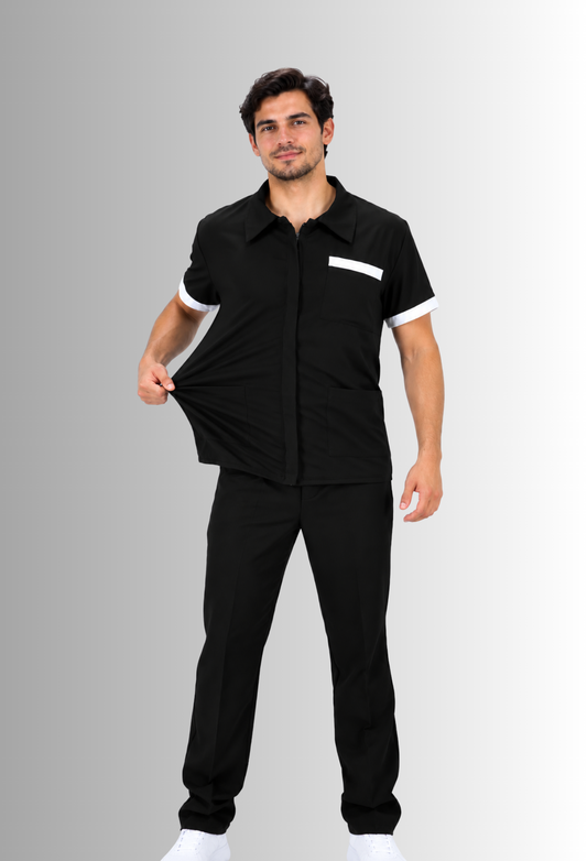 Uniforme de Limpieza para Hombre de Chaquetín con Spandex | SOZU