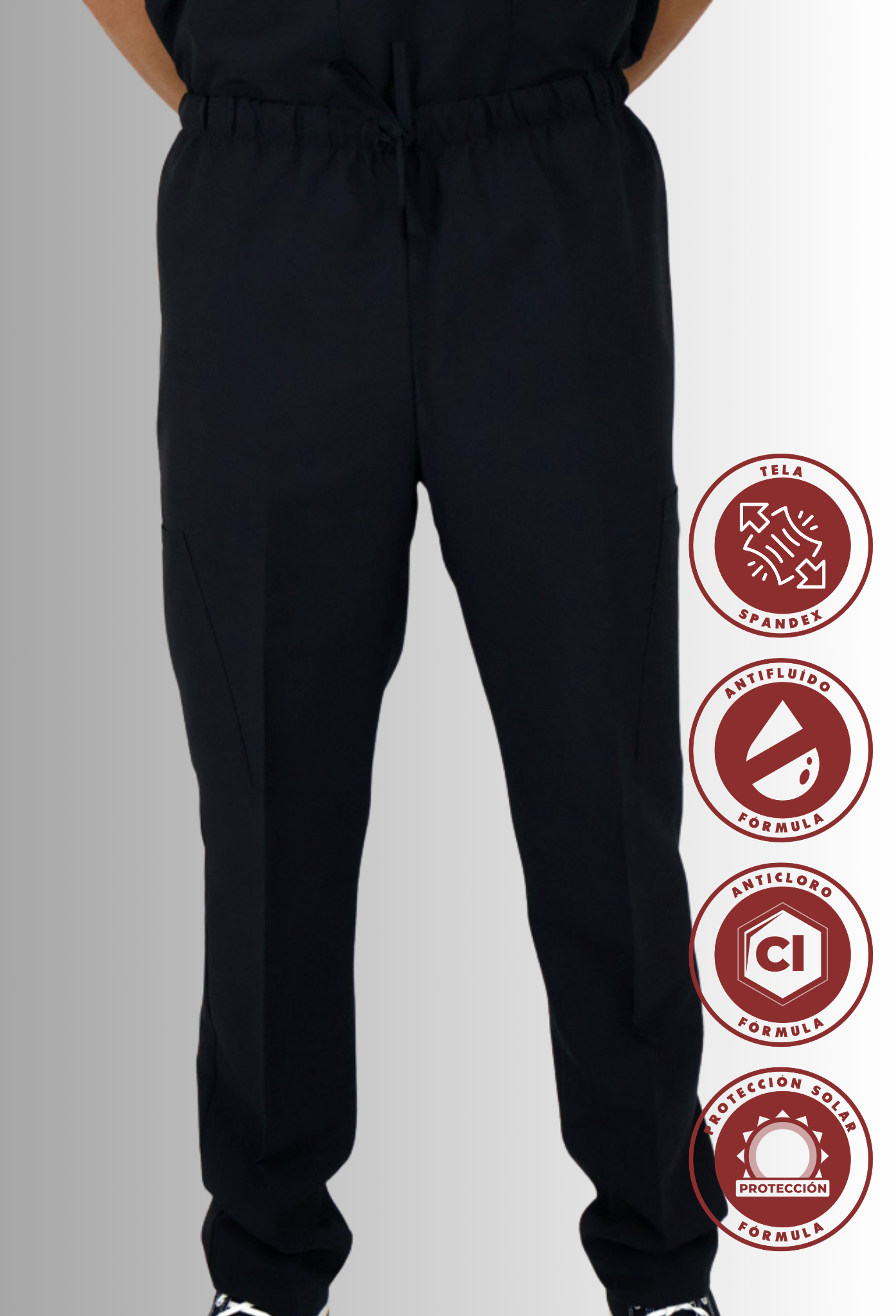 Pantalón Cargo Azul Antifluidos y Anticloro con Spandex para Hombre | SOZU