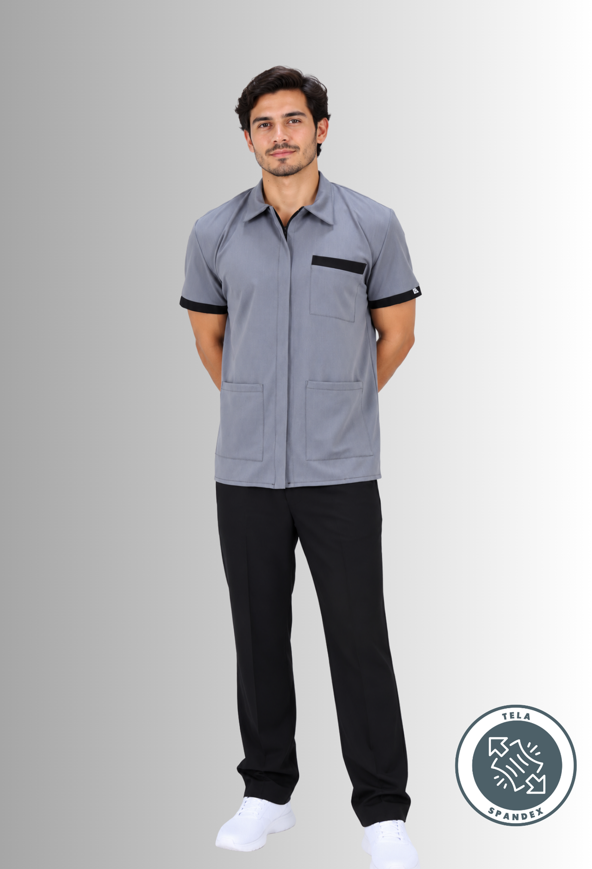 Uniforme de Limpieza para Hombre de Chaquetín con Spandex | SOZU